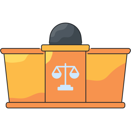 판사 의자 Generic Outline Color icon