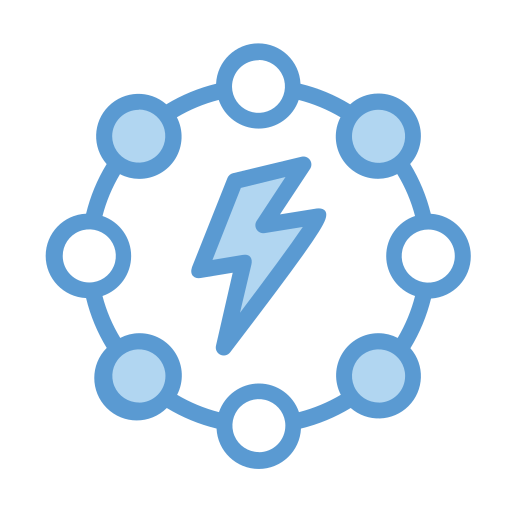 Energy control Generic Blue icon