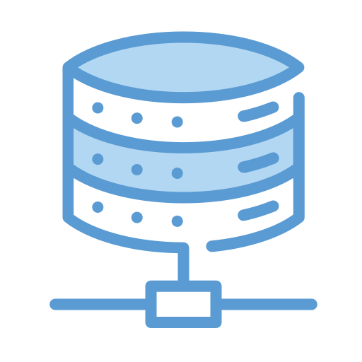 Server storage Generic Blue icon