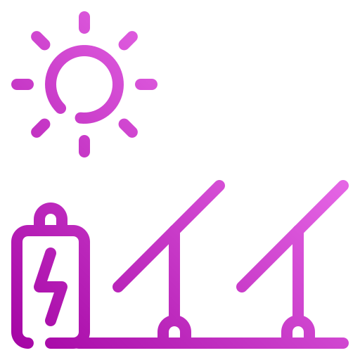 paneles solares Generic Gradient icono