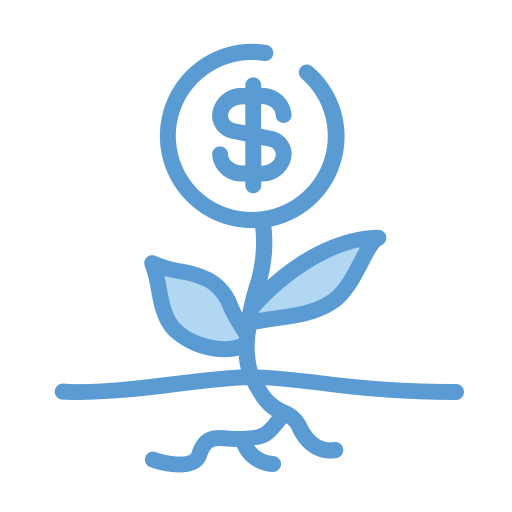 Budgeting Generic Blue icon