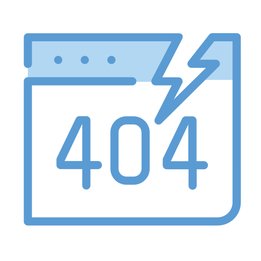 błąd 404 Generic Blue ikona