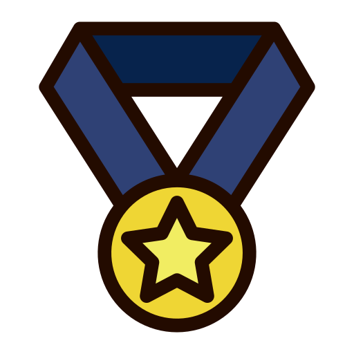 medalha Octopocto Lineal Color Ícone