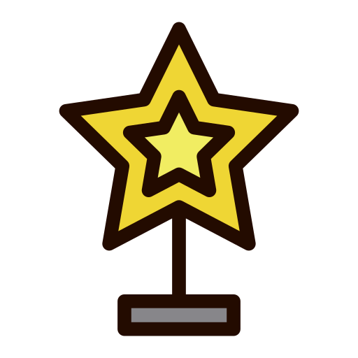 Trophy Octopocto Lineal Color icon