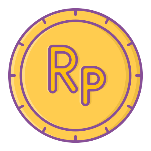 Rupiah Generic Outline Color icon