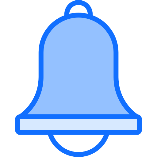 School bell Generic Blue icon