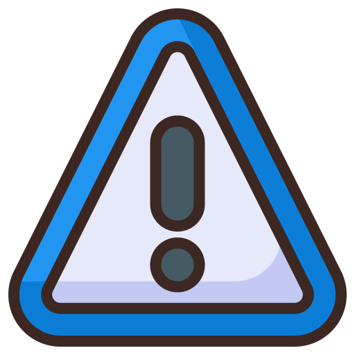 triángulo de precaución Generic Outline Color icono