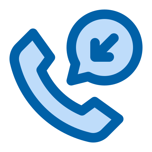 binnenkomend telefoongesprek Generic Blue icoon