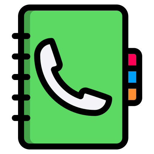 電話帳 Generic Outline Color icon