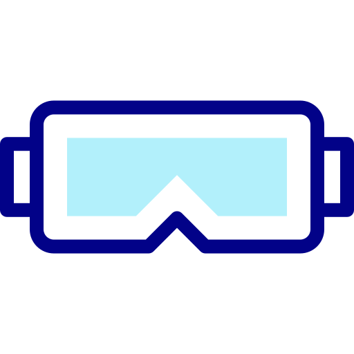 gafas de protección Detailed Mixed Lineal color icono
