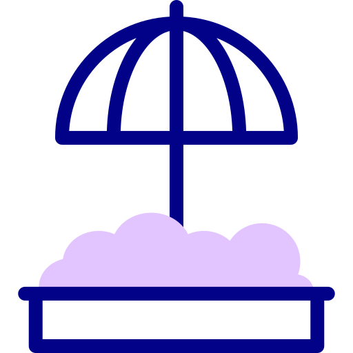 parasol słoneczny Detailed Mixed Lineal color ikona