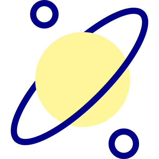 pianeta Detailed Mixed Lineal color icona