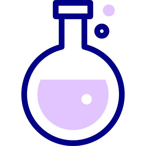 フラスコ Detailed Mixed Lineal color icon