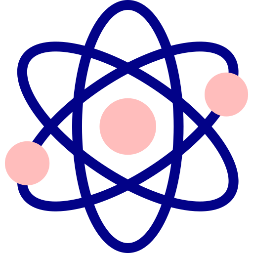 原子 Detailed Mixed Lineal color icon