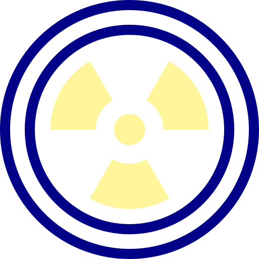 radiación Detailed Mixed Lineal color icono