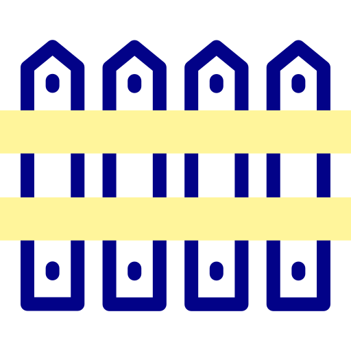 schutting Detailed Mixed Lineal color icoon