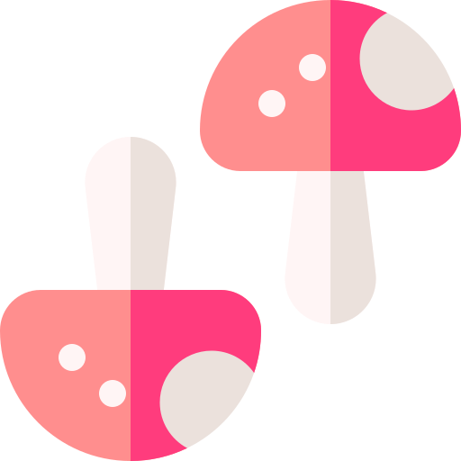 funghi Basic Rounded Flat icona
