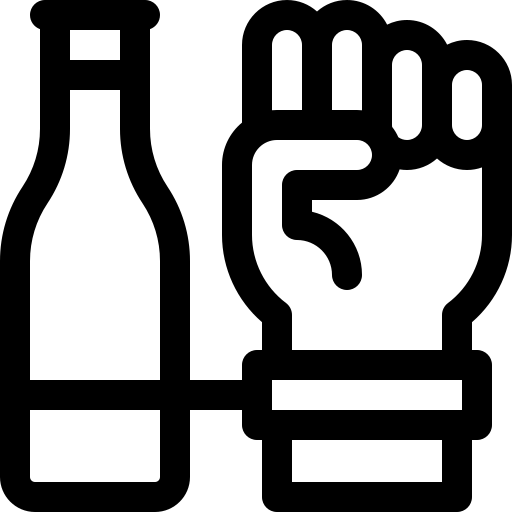 alkoholizm Basic Rounded Lineal ikona