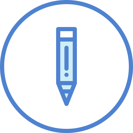 Pencil Generic Blue icon