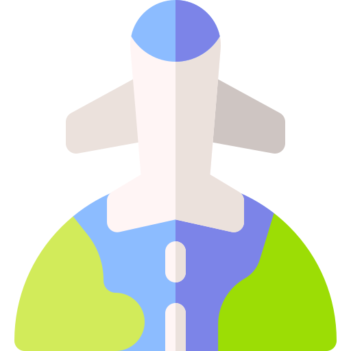 viaje Basic Rounded Flat icono