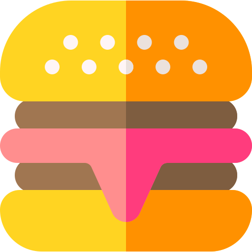 comida rápida Basic Rounded Flat icono