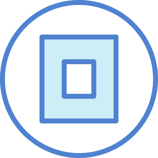 ストップ Generic Blue icon