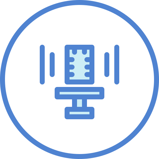 Voice recorder Generic Blue icon