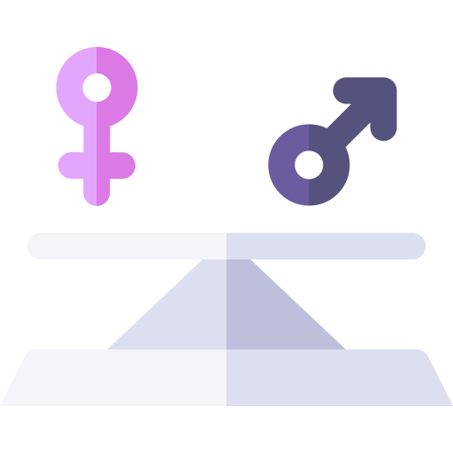 Гендерное равенство Basic Rounded Flat иконка