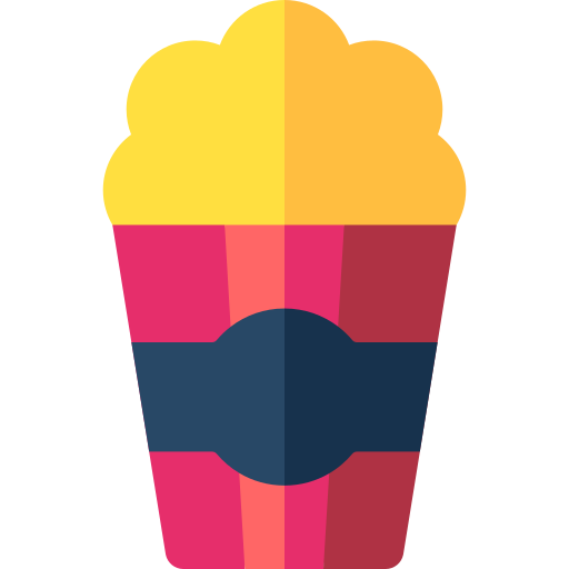 popcorn Basic Rounded Flat icon