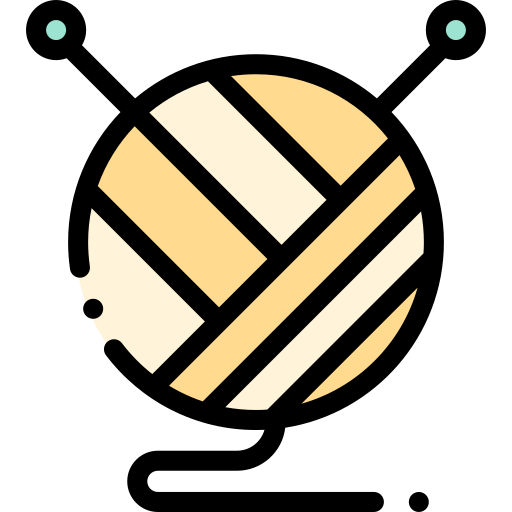 Wool ball Detailed Rounded Lineal color icon