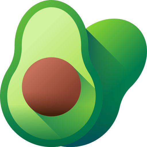 avocado 3D Color icon