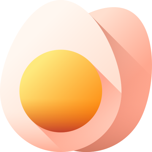 huevo 3D Color icono