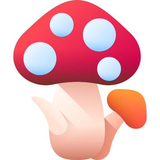 Mushroom 3D Color icon
