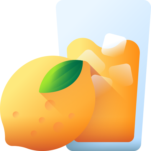 sinaasappelsap 3D Color icoon
