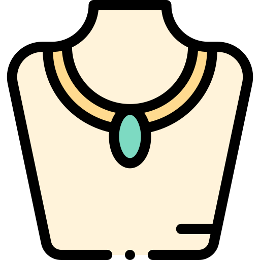 Ожерелье Detailed Rounded Lineal color иконка
