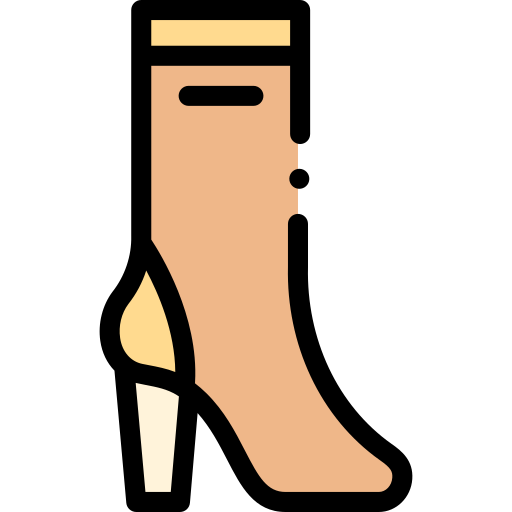 ブーツ Detailed Rounded Lineal color icon
