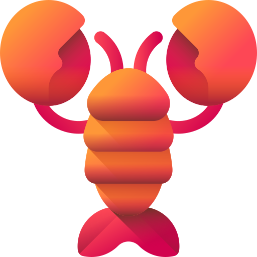 Lobster 3D Color icon