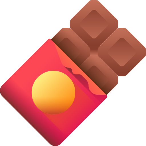 chocolade 3D Color icoon