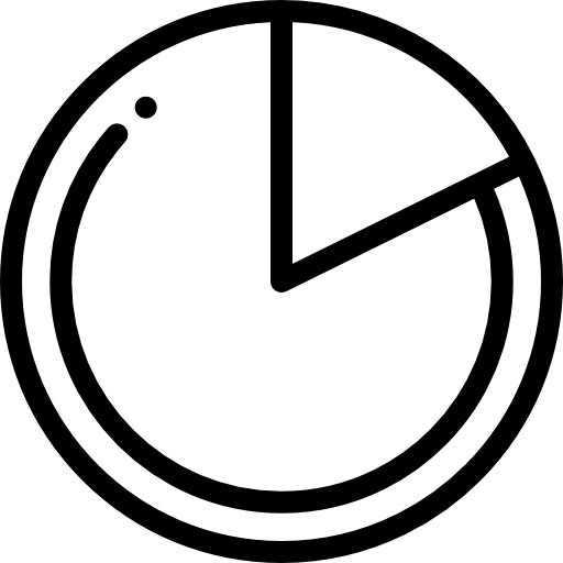 cirkeldiagram Detailed Rounded Lineal icoon