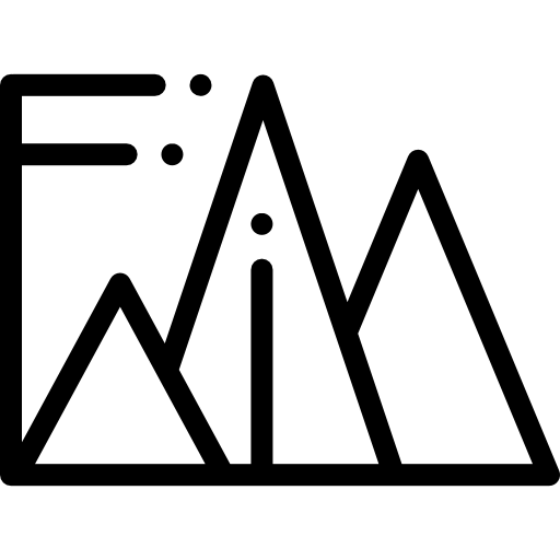 피라미드 차트 Detailed Rounded Lineal icon