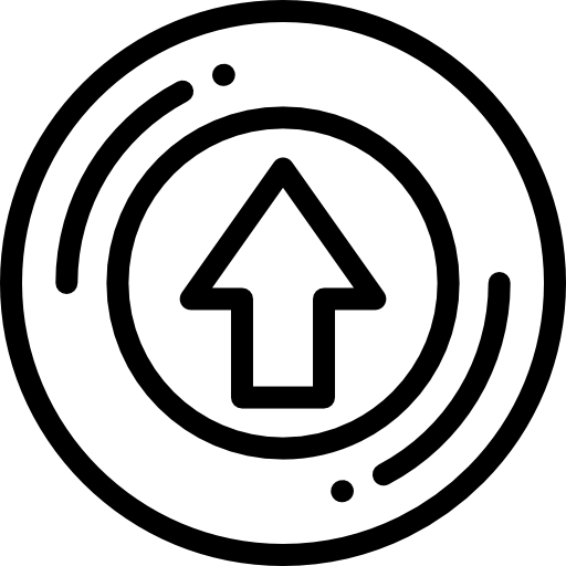 上矢印 Detailed Rounded Lineal icon
