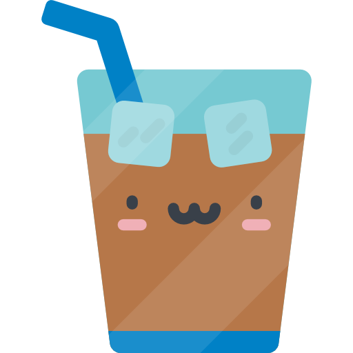 Ice Tea Kawaii Flat icon