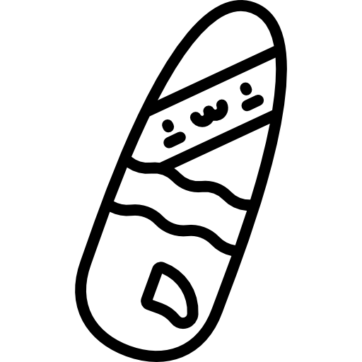 Серфинг Kawaii Lineal иконка