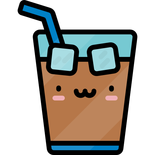 Ice Tea Kawaii Lineal color icon