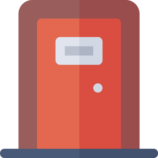 Door Basic Rounded Flat icon