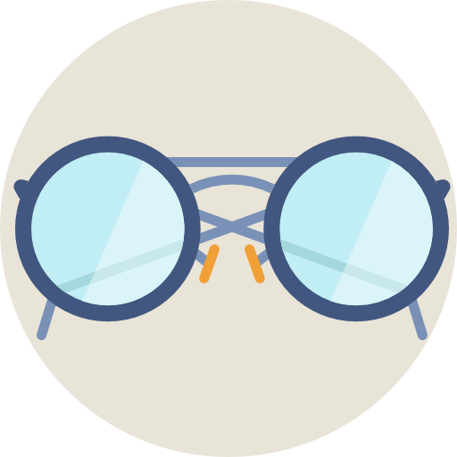 leesbril Detailed Flat Circular Flat icoon