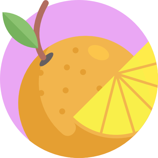 pomarańczowy Detailed Flat Circular Flat ikona