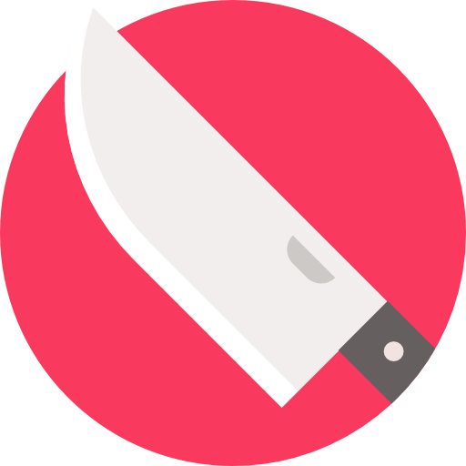cuchilla de carnicero Detailed Flat Circular Flat icono