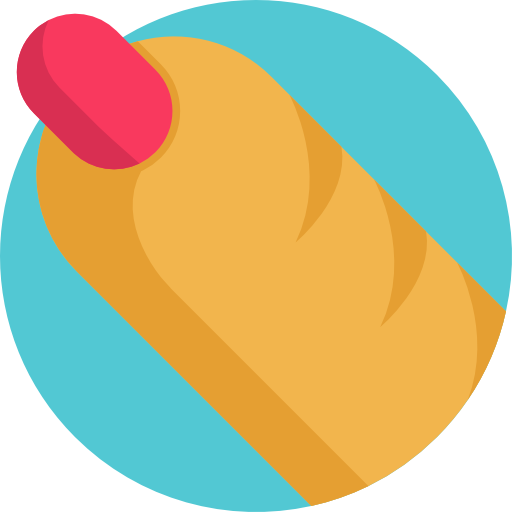 hotdog Detailed Flat Circular Flat icoon