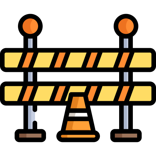 verkehrsbarriere Special Lineal color icon